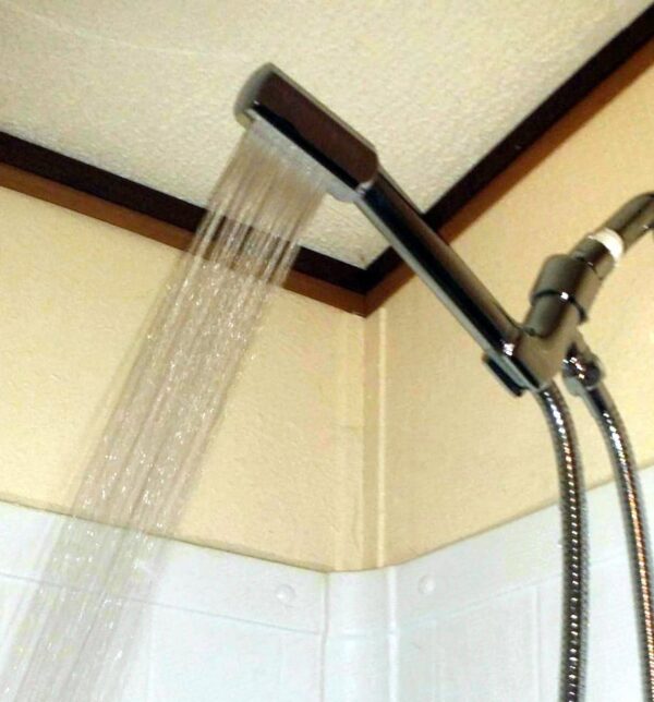 Solid Brass Handheld Shower System (Natural Brass Finish with a 5 ft hose) 2