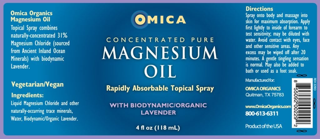 Magnesium Oil Spray - with Organic Lavender and Rosemary Hydrosol (4 fl oz) 3
