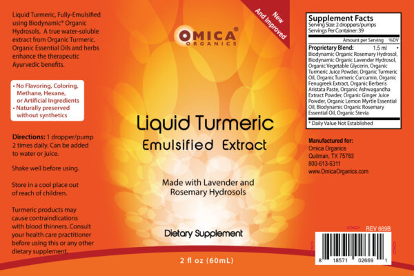 Liquid Turmeric Emulsified Extract (2 fl oz) 3