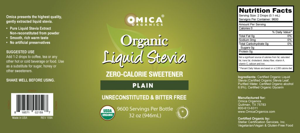 Liquid Stevia - Plain, Organic (32 fl oz) ** 3