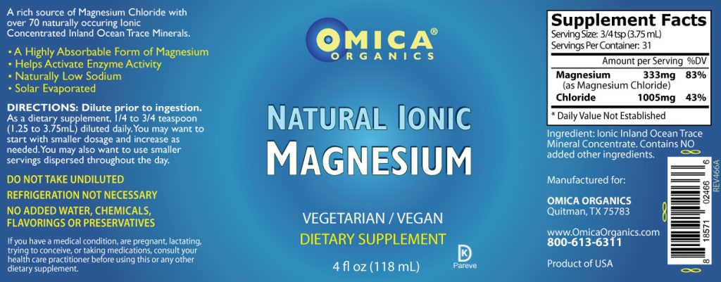 Natural Ionic Magnesium (4 fl oz) 3
