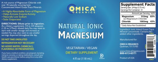 Natural Ionic Magnesium (4 fl oz) 2