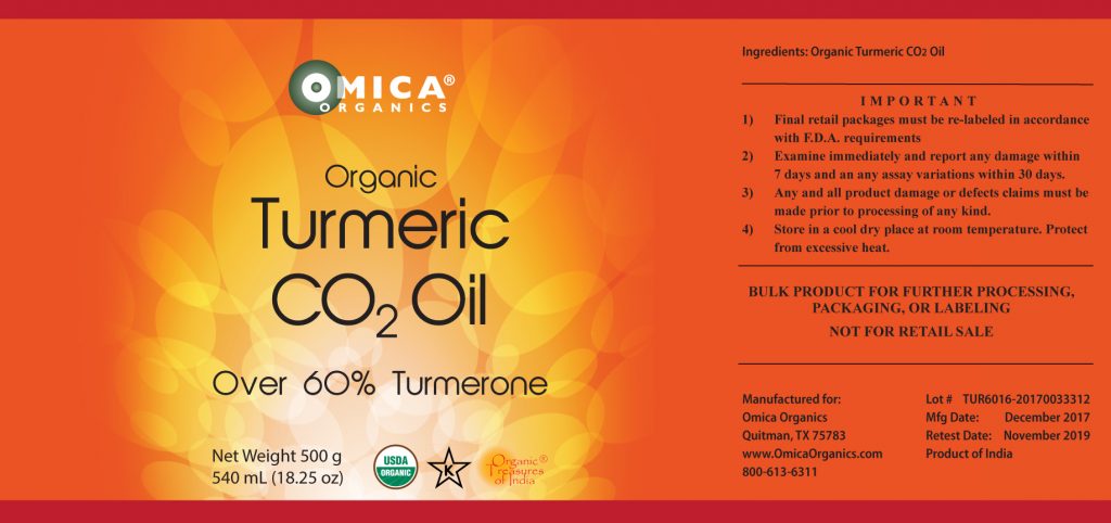 Turmeric CO2 Oil, Organic (1/2 kg) bulk 3