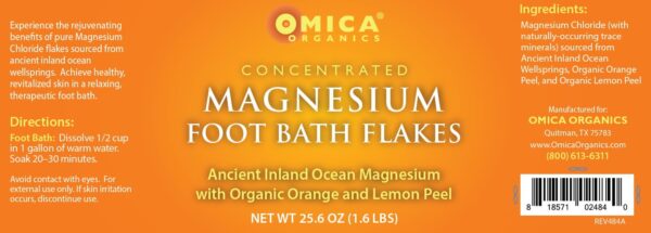 Magnesium Flakes with Organic Orange & Lemon Peel (1.6 lb, 3.6 lb, 6.8 lb) ** 2