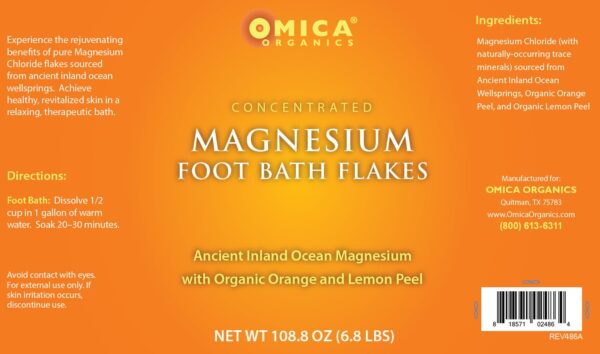 Magnesium Flakes with Organic Orange & Lemon Peel (1.6 lb, 3.6 lb, 6.8 lb) ** 4