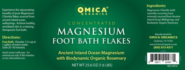 Magnesium Flakes with Biodynamic Organic Rosemary (1.6 lb, 3.6 lb, 6.8 lb) ** 4