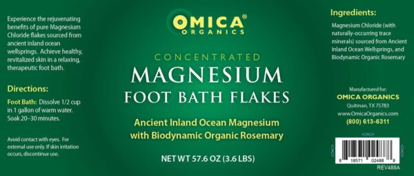 Magnesium Flakes with Biodynamic Organic Rosemary (1.6 lb, 3.6 lb, 6.8 lb) ** 3