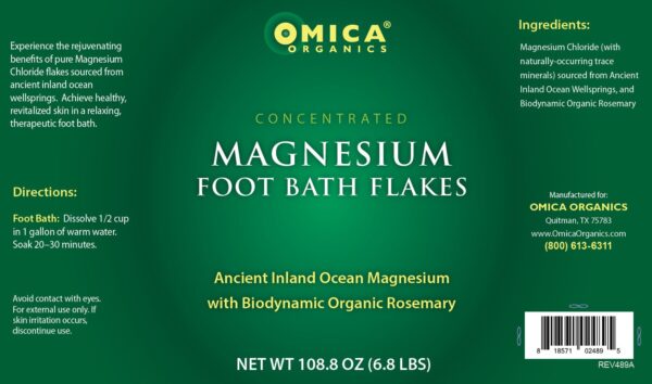 Magnesium Flakes with Biodynamic Organic Rosemary (1.6 lb, 3.6 lb, 6.8 lb) ** 2