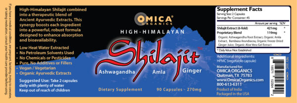 High Himalayan Shilajit Ayurvedic Formula (90 Capsules) 2