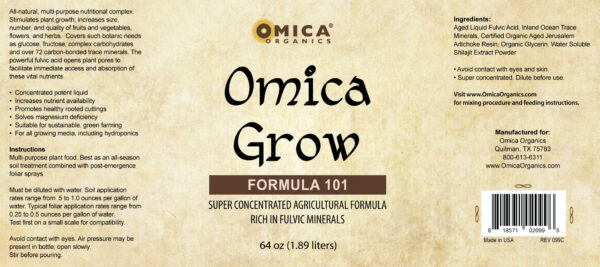 Omica Grow Formula 101 (32 oz, 1 gallon)** 2