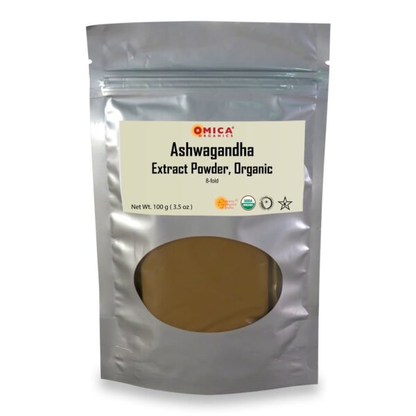 Ashwagandha Root Extract Powder, Organic, Kosher (50 g, 100 g) 1