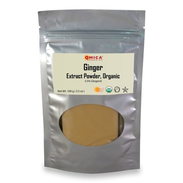 Ginger Extract Powder 3.5% Gingerol, Organic, Kosher (100 g / 3.5 oz) 1