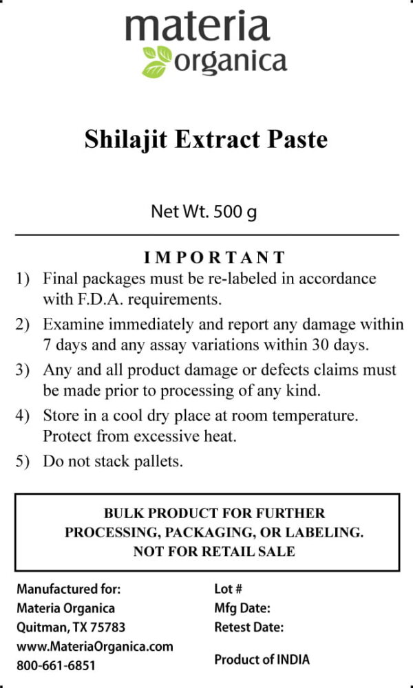 High-Himalayan Shilajit Resin Paste (1 kg) bulk 2