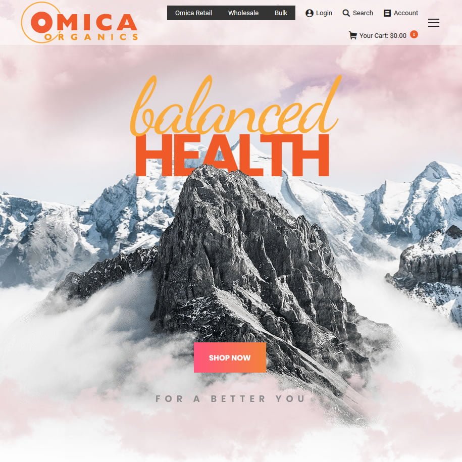New Omica Organics Wholesale Website! 1