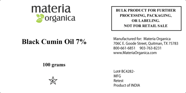 Black Cumin Oil 7% (100 g) 2