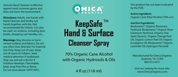 KeepSafe Hand Cleanser & Surface Spray (4 fl oz) 2