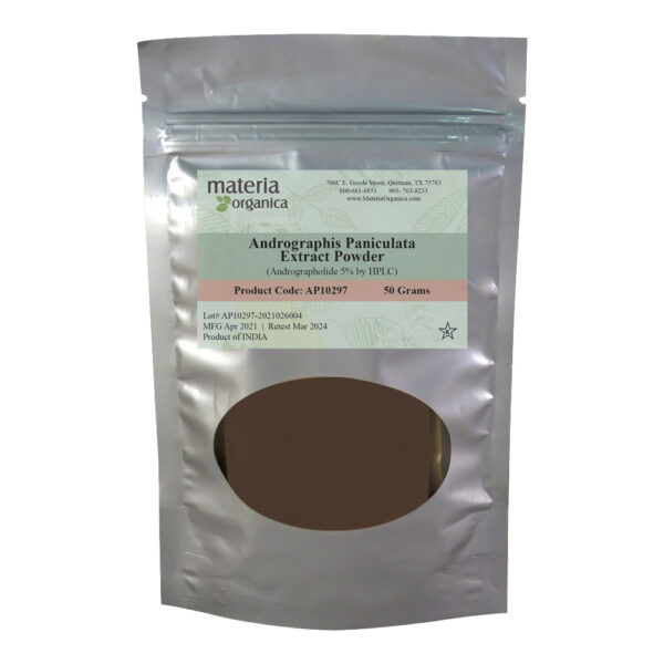 Andrographis Paniculata Extract Powder, Andrographolide 5% by HPLC, Item #AP10297 (50 grams / 1.76 oz) 1