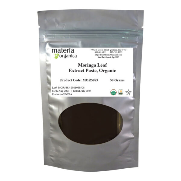 Moringa Leaf Extract Paste, Organic Item #MOR5883 (1.76 oz / 50 g) 1