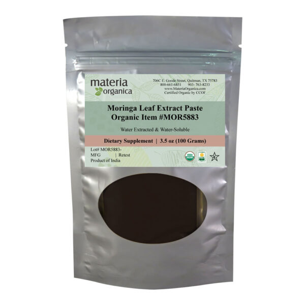 Moringa Leaf Extract Paste, Organic Item #MOR5883 (3.5 oz / 100 g) 1