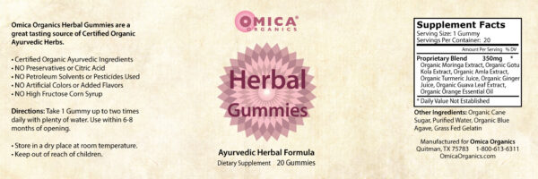 Herbal Gummies, Ayurvedic Herbal Formula (20 Gummies) 2