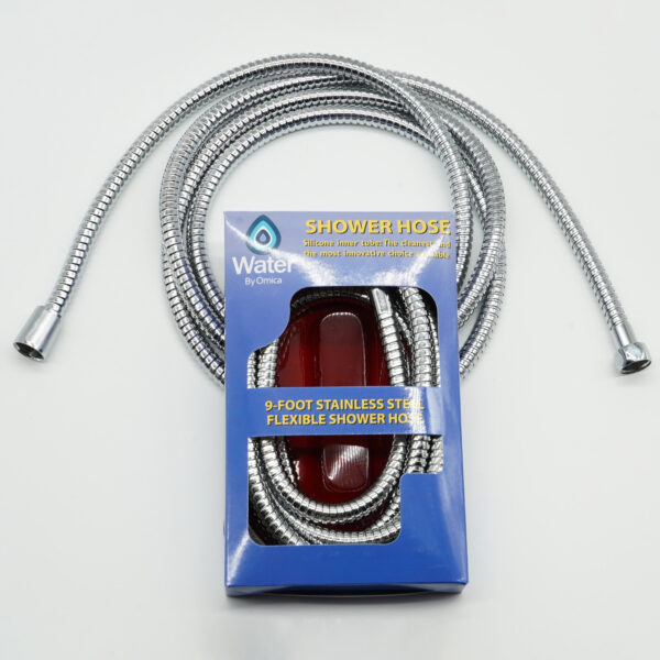 Shower Hose, PVC-Free Silicone Innerlining (Stainless Steel 9 ft) 1