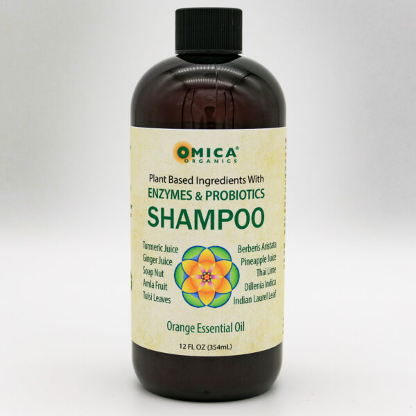 Plant Based Shampoo with Enzymes, Probiotics, and Orange Essential Oil (12 fl oz) 1